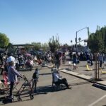 Outdoor community event street fair